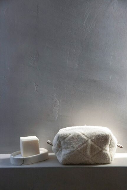 GREEN TERRY COSMETIC BAG Medium