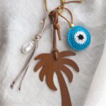 Aqua Palm Tree Charm