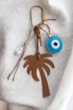 Aqua Palm Tree Charm