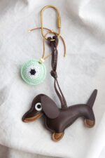Mint Dog Charm
