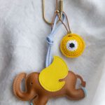 Yellow Elephant Charm
