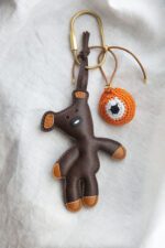 Orange Teddy Charm